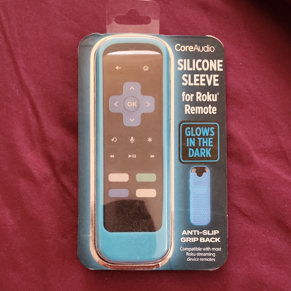CoreAudio Blue Silicone Sleeve for Roku Remote